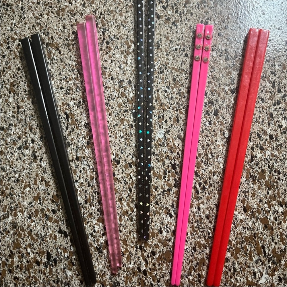 Colorful Chinese hair sticks Set